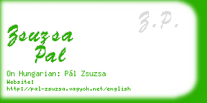 zsuzsa pal business card