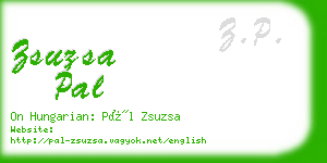 zsuzsa pal business card